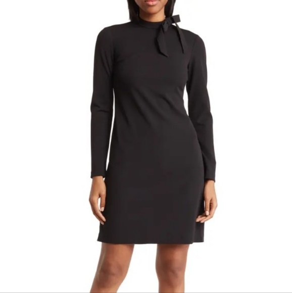 COPY - Calvin klein black sheath dress with necktie - Picture 3 of 5
